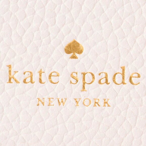 S Kate Spade Kayla Embellished Spade L-Zip Wallet KK113 Light Pink Leather NWT - Picture 6 of 13